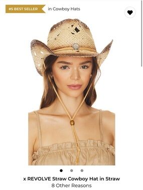 X Revolve Straw Cowboy Hat